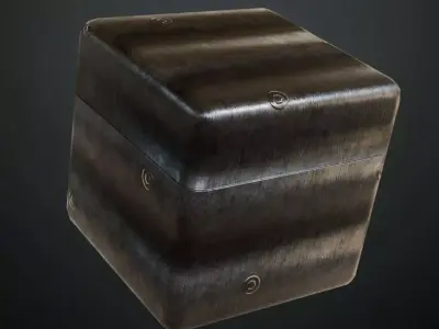 Industrial Riveted Scratched Steel PBR Seamless Texture