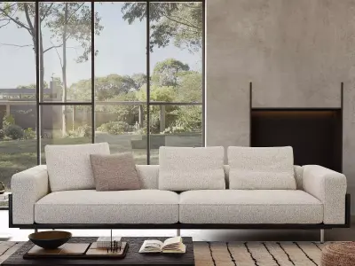 Industrial Living Interior scene 3D model