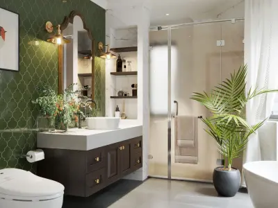 Barthroom interior -Vray sketchup 3D model