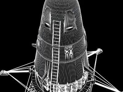 SciFi NASA Lander 3D model
