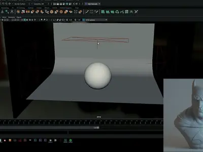 Studio Lighting Render -  MayaArnold 3D model