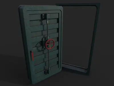 Hermetic Door III Low-poly 3D model
