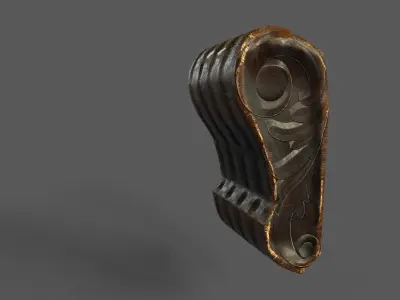 Old Wood prop Low-poly 3D model