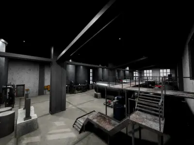 Modular Pumping Station 3D Model Pack