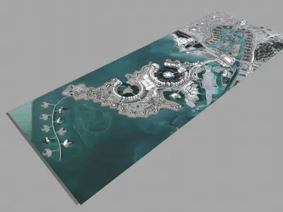 The Pearl Qatar Doha 3D model