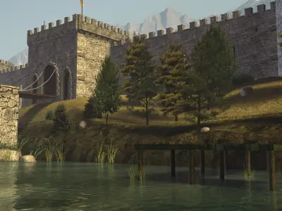 Medieval Castle 3D model