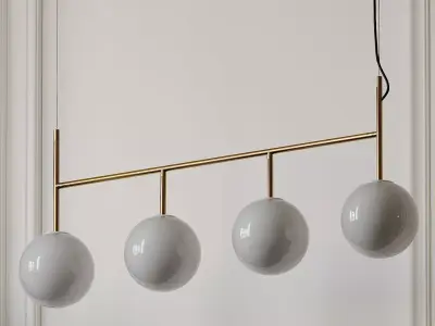 Enu Tr Bulb Suspension Frame Pendant Lamp by Dopo Domani 3D model