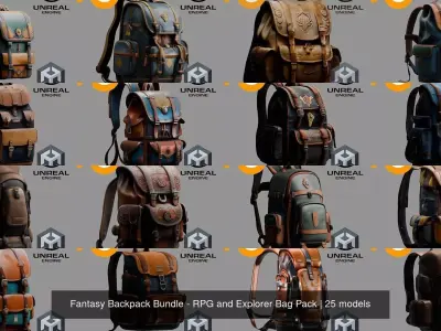 Fantasy Backpack Bundle - RPG and Explorer Bag Pack