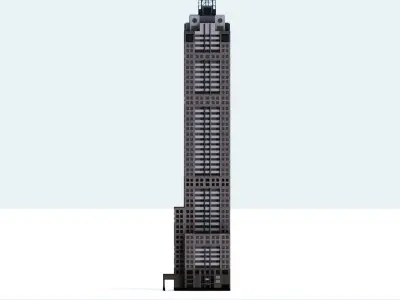 120 Collins St Low-poly 3D model