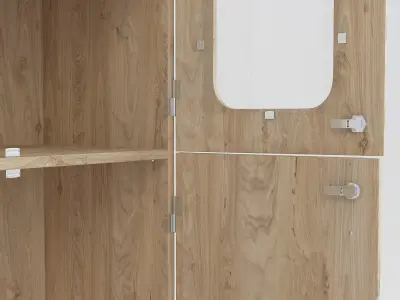 Wooden Cabinet 24 3D model