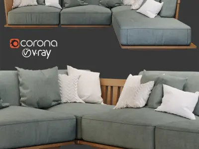 Flexform Zante U 3D model