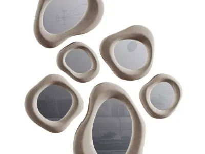 Amorphous Organic Mirror 02 3D model