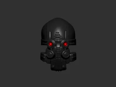 helmet high poly sculpt 3d printable ver 7 3D model 3D model 191