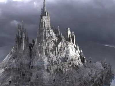 Medieval Saladins Fortress 3D model