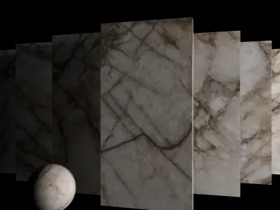 Marble Set Museum Crystal Thunder 80x160 Texture