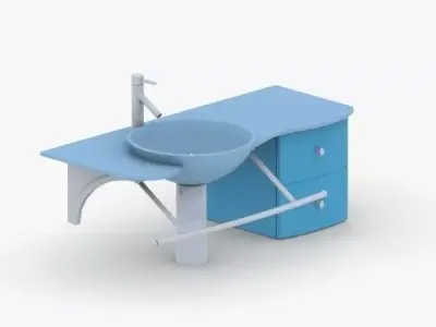 1567 - Sink Low-poly 3D model