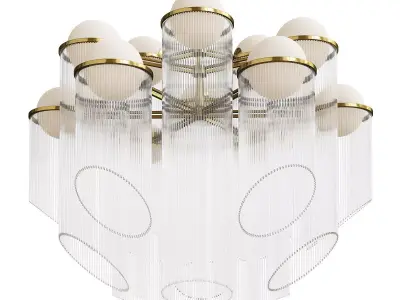 Corbett Celestial Chandelier Low-poly 3D model