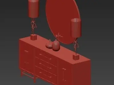 chest of drawers 28 3D model