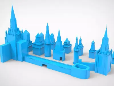 Tower collection 3D model