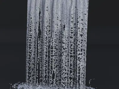 Animated Waterfall 250cm W 155cm H 3D model