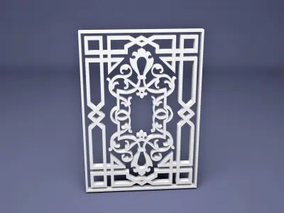 Islamic Ornamental Wrought pattern 3D model