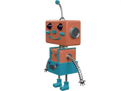 Robot  Low-poly 3D model