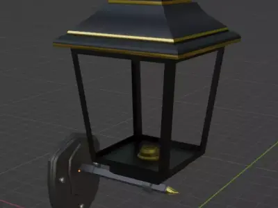 3D low poly lamp model Free low-poly 3D model