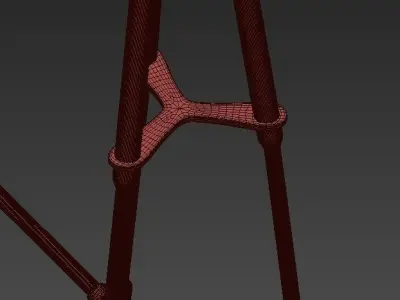 DIVERGENCE chandelier with four lights 3D model