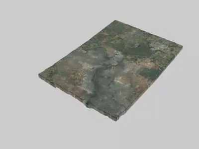 Sacramento City Low-poly 3D model