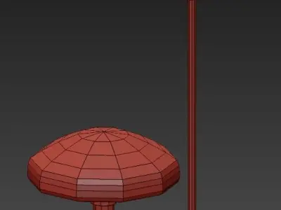 Nordic style personality creative glass lampshade 3D model