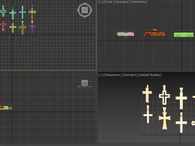 Diamond Cross Pendants  Limited Edition Designer Collection 1-10 3D print model