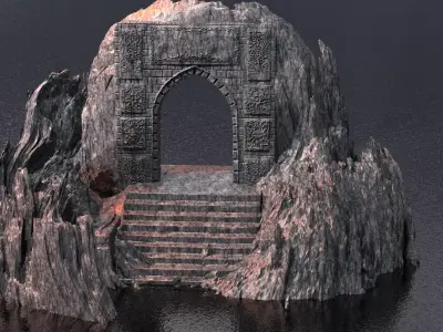 Dantes Underworld Door 2 3D model