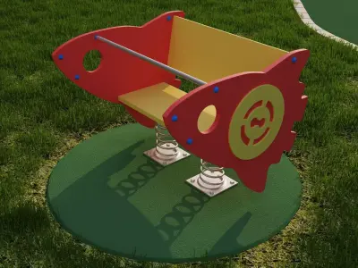 Playground swing 3D model