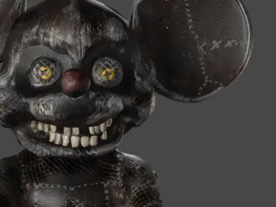 Mechanical Mouse Low-poly 3D model