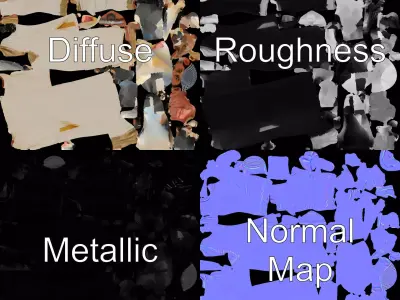 Elegant Embroidered Thobe model pack Low-poly 3D model