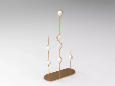 Hull Floor Lamp Low-poly 3D model