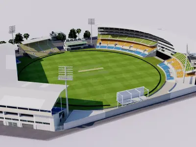 Sabina Park - Kingston Jamaica 3D model