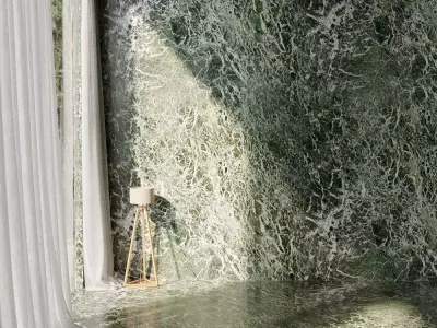 Seamless Green Veined Marble PBR Texture Texture