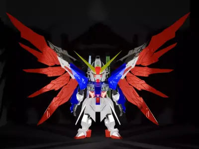 MOBILE SUIT ENSEMBLE DESTINY GUNDAM 3D model