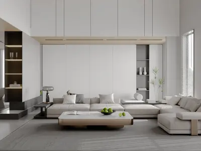 Modern-style villa interior 3D model