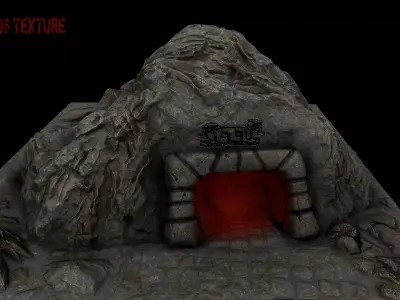 Cave Enterance 2 3D model
