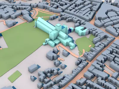 St Stephens Cathedral in Hertfordshire United Kingdom 3D model