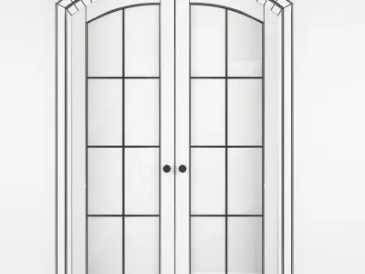 Wooden door Free 3D model 2