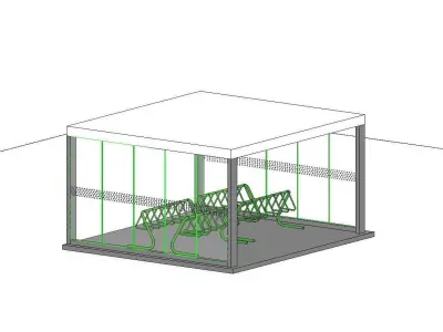 Bike Shelter -Large 3D model