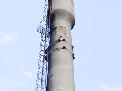 Water Tower Low-poly 3D model 4