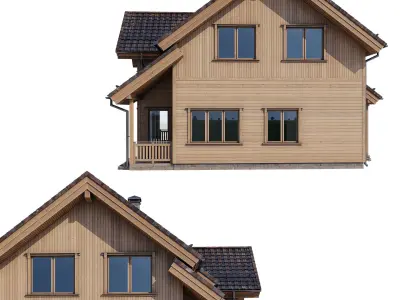 Modern house v53 3D model