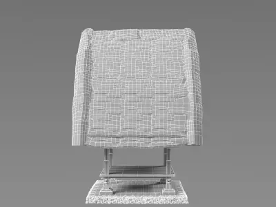 Bale Bengong Kuno B Traditional Open Hut Variant 3D model