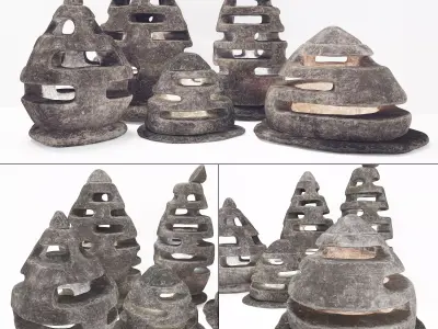 Stone light  Neo decorative n4  3D model