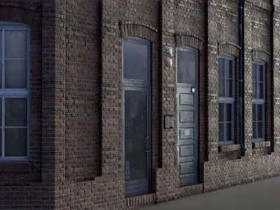 European Building 19 Low-poly 3D model