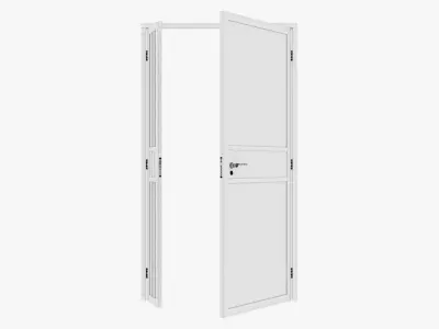 Aluminium door 21 3D model